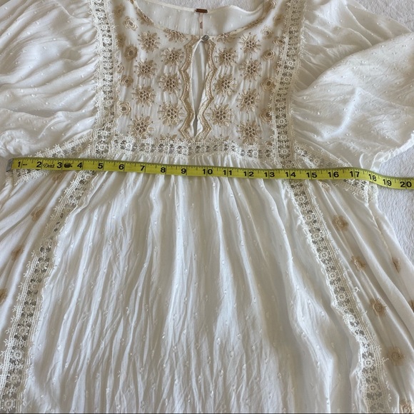 Free People Charlotte Ivory Tunic Dress | S - Picture 12 of 16